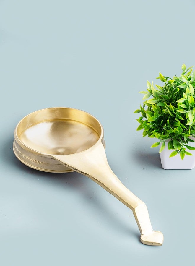 80's Cookware مقلاة تادكا برونزية أصلية من ثمانينيات القرن الماضي، سعة 250 مل، بمقبض طوله 11 سم، أدوات ومقلاة برونزية لتحميص وقلي البطاطس، غير لاصقة وغير سامة. - Image 2